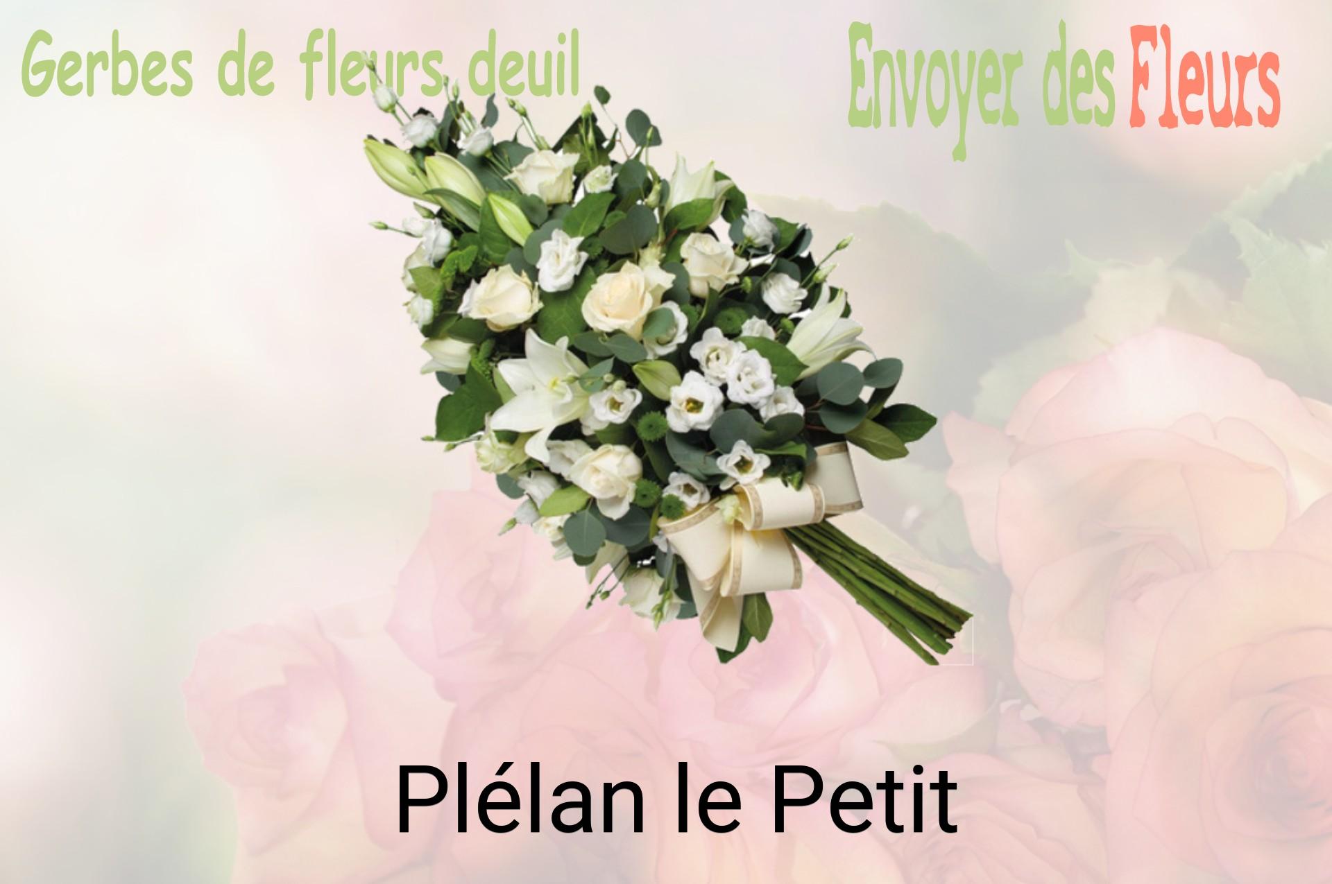 Gerbe de fleurs de deuil livrée à Plélan-le-Petit